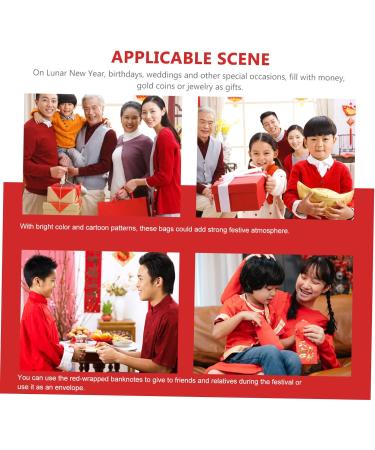 ABOOFAN 18pcs Year of The Tiger Red Envelope 2022 Hong Bao Envelope 2022 Money Envelopes Spring Festival Hongbao Lucky Gift Envelopes Tigers Year Red Pockets Universal Money Bag Paper - Buy Online on GoSupps.com
