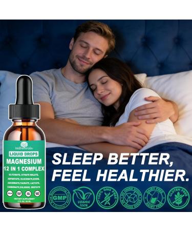 Magnesium Complex 700mg 12 in 1 Magnesium Supplement with Glycinate Citrate Malate Oxide Taurate Aspartate Orotate Magnesium Relaxation Muscle Sleep Support High Absorption Liquid Magnesium Vegan - Buy Online on GoSupps.com