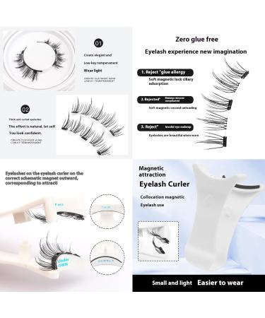 Enjuvie Magnetic Eyelashes DOLCELOVE Magnetic Eyelashes DALAREY Magnetic Lashes Reusable Self-Adhesive Eyelashes Natural Look 3D Natural Look False Lashes Self Adhesive Eyelashes. (03) - Buy Online on GoSupps.com