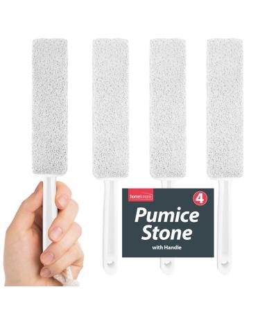 4pk Pumice Stone for Toilet Cleaning | Removes Limescale Toilet Pumice Cleaning Stone with Handle | Toilet Stone Cleaner | Toilet Pumice Stone Toilet Cleaner | Pumice Stone for Cleaning Pumice Stone
