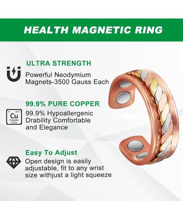 Magnetic Therapy Joint Bone Ring - Relieve Arthritis & Migraines | Magnetic Jewelry in Gift Box (K) - Buy Online on GoSupps.com