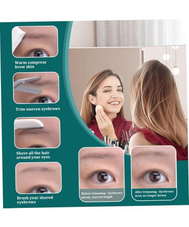 Eyebrow Scissors with Comb 5.63" Stainless steel Brow Scissors Eyebrow Trimmer Scissors Rustproof Eye Brow Trimmer for Ladies Trimming Scissors with Non slip Handle for Home Travel - Buy Online on GoSupps.com