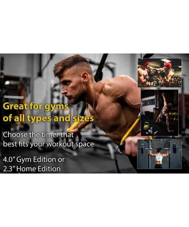 Bluetooth App-Controlled GymNext Flex Timer with Large 4.0 Digits for Crossfit, Tabata, MMA & More - Buy Online on GoSupps.com