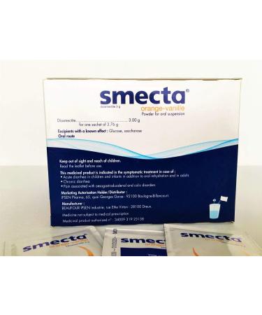 SMECTA 30 Sachets - Natural Medication for Acute & Chronic Diarrhoea in Adults & Children - Instant Relief - Buy Online on GoSupps.com