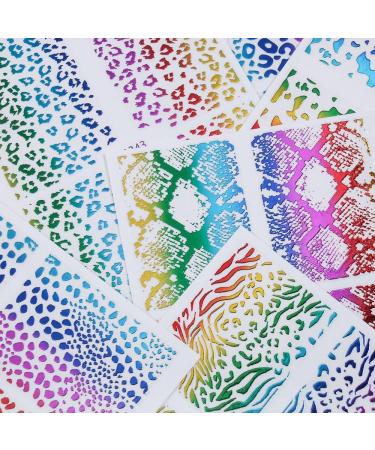 Women Easy To Use Hand-made Accessories Fashion Nail Stickers Self Adhesive Decoration Rainbow(5) Style5 - Buy Online on GoSupps.com