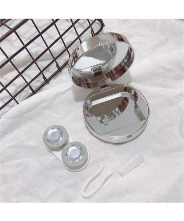 Nfegsiya Gold Contact Lens Container with Mirror - Round Eye Case & Gift Storage Box - Buy Online on GoSupps.com