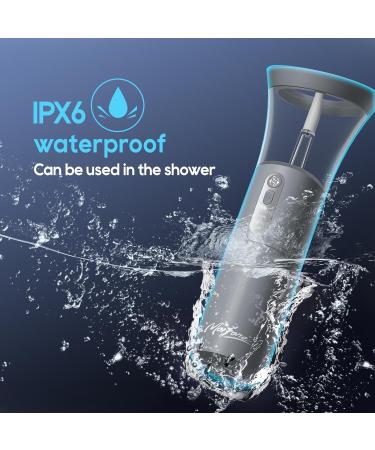 Morfone Upgraded Electric Ear Cleaner - All-in-One Tank Ear Wax Removal System with 4 Pressure Modes IPX6 Waterproof Temperature Sensor & 6 Nozzles for Gentle Ear Irrigation (Slate Gray) - Buy Online on GoSupps.com