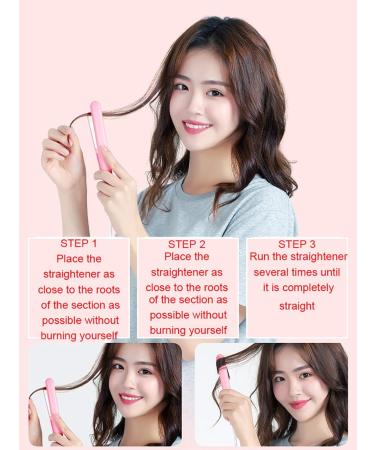 Hair Straightener Mini Flat Iron for Thin Hair 0.66 * 0.5in - Buy Online on GoSupps.com