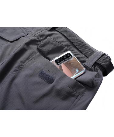 MOERDENG Men's Quick-Dry Stretch Hiking Cargo Work Pants - Dark Grey02 Large - Buy Online on GoSupps.com