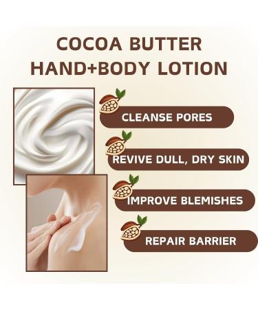 Cocoa Butter 200ml- Body Butter for Dry Skin - Body Butter for Women - Cocoa Butter for Hydrating Nourishing Firming - Skin Care Cocoa Butter Moisturiser - Pure Cocoa Butter Raw - Buy Online on GoSupps.com