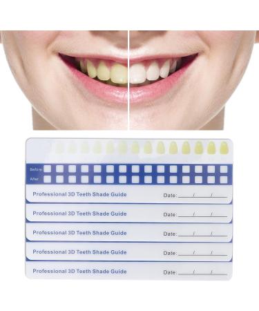 Teeth Whitening Color Guide - Non-Toxic Portable Tooth Shade Chart for Home & Dental Clinics - Buy Online on GoSupps.com