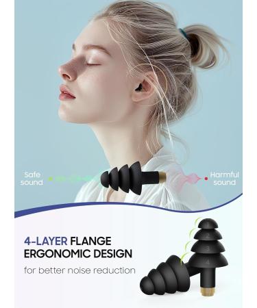 Buy Ear Plugs for Airplane Ear Pressure Relief - Soft Silicone Reusable 26dB 2 Pairs - Ultimate Travel Essentials for Flying - Buy Online on GoSupps.com