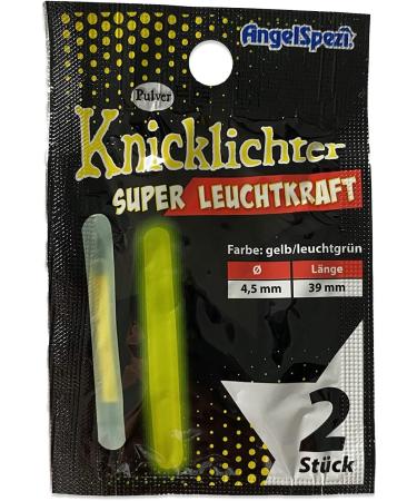 Angelspezi Powder Glow Sticks - Yellow/Green Standard Size (100 Pieces) | Perfect for Parties & Events - Buy Now! - Buy Online on GoSupps.com