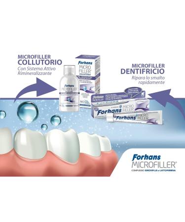 Forhans Microfiller Mouthwash | Active Remineralization System for Sensitive Teeth | Paraben & Fluoride-Free | 500ml - International Shipping Available - Buy Online on GoSupps.com