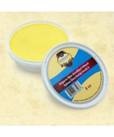 Authentic Organic African Shea Butter - Filtered & Creamy 8 Oz | Premium Skin Moisturizer for All Skin Types - Buy Online on GoSupps.com