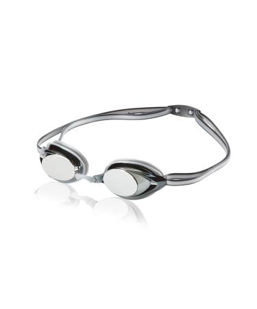 Speedo Unisex-Child Swim Goggles Vanquisher 2.0 Junior Mirrored Silver