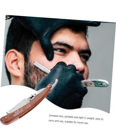 Frcolor 2-in-1 Facial Hair & Eyebrow Scissors - Ergonomic Razor Blades for Men & Women - Travel-Friendly Beard Care Tool - Buy Online on GoSupps.com