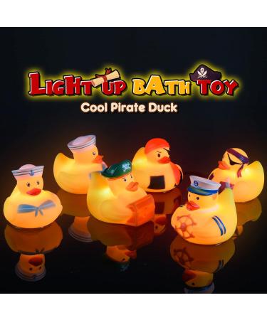 Tesoyzii Light Up Rubber Duck Bath Toys for 1-5 Year Olds | Perfect Gifts for Boys and Girls | Sensory Toys for Autism | Colorful Bath Time Water Toys - Buy Online on GoSupps.com