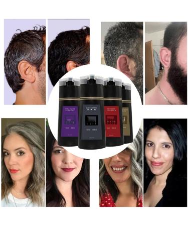 Hair Coloring Shampoo Long-lasting Hair Coloring Shampoo Brown Hair Coloring Shampoo Quick and Easy Safe and Long-lasting Coloring Hair Dye Suitable for Men and Women Red - Buy Online on GoSupps.com