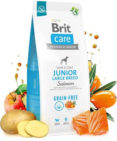 BRIT Care Dog Grain Free Junior Large Salmon 12 kg - Buy Online on GoSupps.com