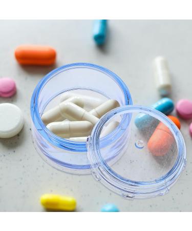 Portable 7 Day Stackable Pill Case Tower - SUPVOX Travel Pill Box (Blue) | International Shipping Available - Buy Online on GoSupps.com