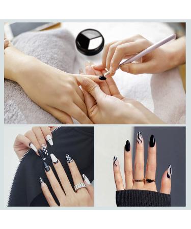 Saviland 3-in-1 Pudding Gel Nail Polish Set - Black, White, Silver | Nail Art Paint for Professional Salons & Starters - Buy Online on GoSupps.com