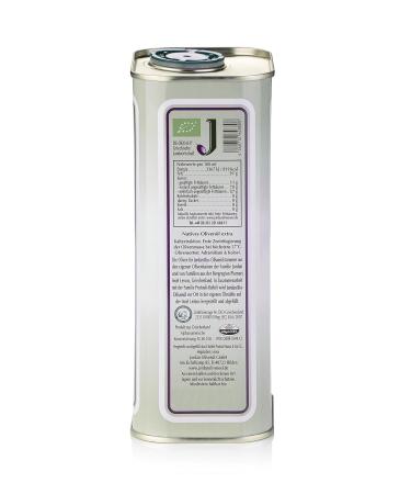 Premium Jordan Bio Olive Oil - 1L Canister | Authentic Greek Cold-Extracted Olive Oil from Lesbos | Handpicked & Certified - Buy Online on GoSupps.com