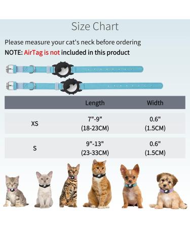 Apple AirTag Cat Neck Band Light Tracker for Kittens & Young Cats (9-13 inch) - Blue - International Shipping - Buy Online on GoSupps.com