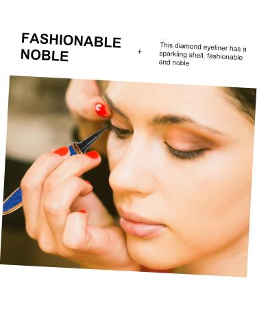 Healeved 2pcs Self Adhesive Mascara Liquid Makeup Eyeliners Lash Tool Eye Lining Pen Blue Plastic 1 count (Pack of 1) Bluex2pcs - Buy Online on GoSupps.com