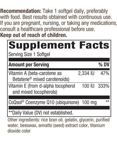 Nature's Way CoQ10 100 mg - 30 Softgels | Heart Health & Energy Support - Buy Online on GoSupps.com
