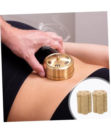 Shop Minkissy 40 Pieces Moxa Cake - Premium Wormwood Moxibustion Pads & Tools for Traditional Chinese Medicine - Buy Online on GoSupps.com