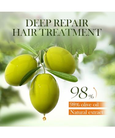 18 Masque pour Cheveux Secs Ondul s Boucl s ou Cr pus Huiles D'Olive R paration Profondeur pour Secs et Abim S Tous Types de Cheveux Masque Cheveux Nourrit et R pare - Cheveux Secs Ab m s - Buy Online on GoSupps.com
