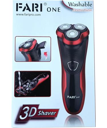FARI Rotary Electric Shaver Wet & Dry Rechargeable USB Charging Electric Shaving Razor for Men Black - Buy Online on GoSupps.com