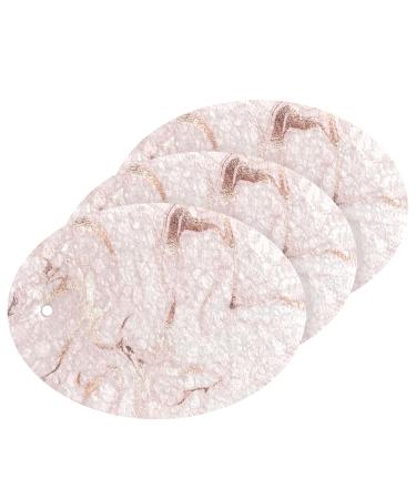 3-Pack Cleaning Kitchen Sponges Oval Liquid Marble Canvas Kitchen Cellulose Dishwashing Wood Pulp Cotton