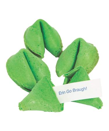 St. Patrick's Day Fortune Cookies (50 individually wrapped) Shamrock Party Favors and Candy