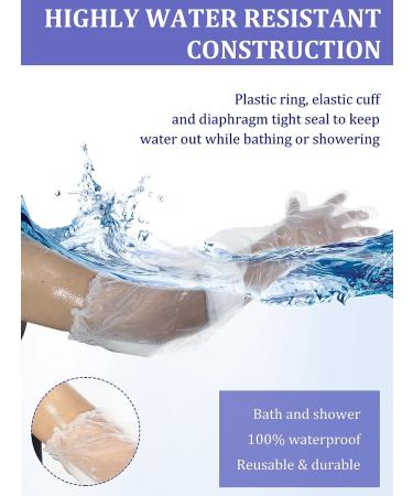 50 Pcs Waterproof Arm Cast Cover - Adult Long Arm Sleeve Protector for Shower, Broken Wound Arm Wrists Elbow - Full Size - Buy Online on GoSupps.com