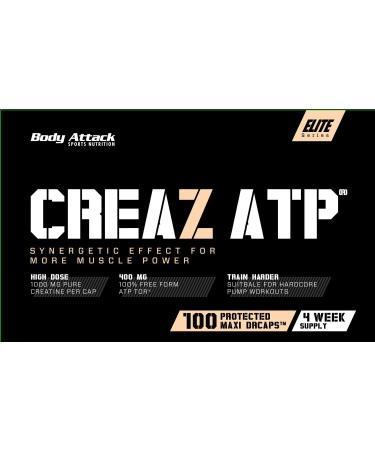 Body Attack CREAZ ATP - Boost Energy & Performance | 100 Capsules - Shop Internationally! - Buy Online on GoSupps.com
