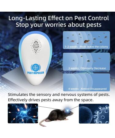 Avantaway Ultrasonic Pest Repeller 6 Pack - Indoor Pest Control for Mosquito, Mouse, Cockroach, Bug - Electronic Plug-in Insect Repellent for Home, Garage, Warehouse, Office, Hotel (Light Blue) - Buy Online on GoSupps.com