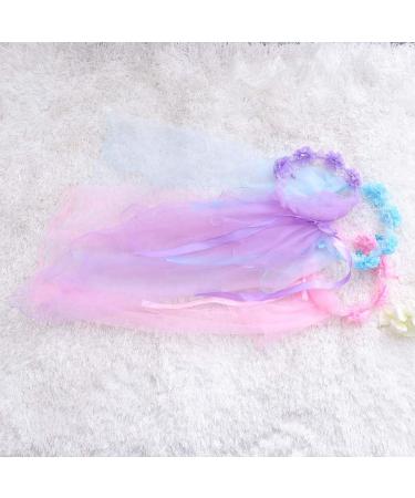 Minkissy 3-Piece Flower Crown Set with Lace Veil | Princess Floral Headpieces for Girls - Perfect for Photos - Buy Online on GoSupps.com