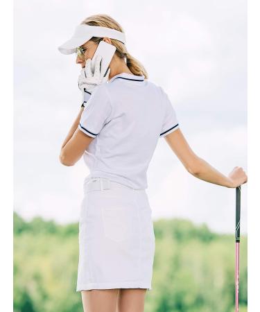 5 Pack Adjustable Sports Sun Visor Hats for Men and Women - Navy, Black, White, Pink, Purple - Buy Online on GoSupps.com