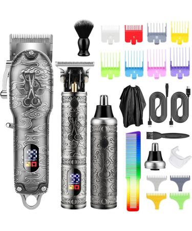 Professional Electric Razor & Shear Barber Set - Push & Shear Hair Clipper Gift Box (Bronze) - International Shipping Available - Buy Online on GoSupps.com