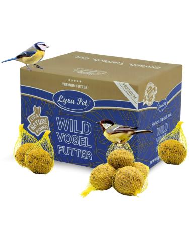 Lyra PET |200 all -year dumplings with network of 90 g |Wild bird feed for summer & winter |Energy supplier for wild birds |Meisen dumplings online for hanging |Bird feed classic |For grain -eating