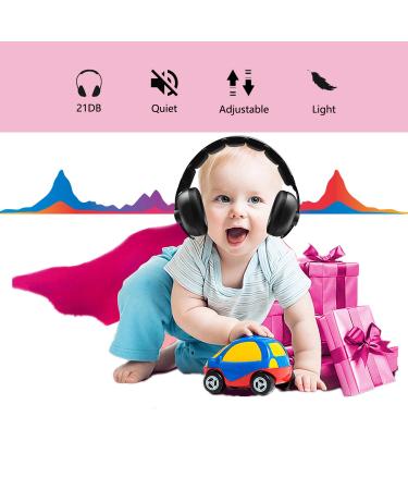 Baby Noise Cancelling Headphones for Ultimate Ear Protection - Ideal for Infants and Toddlers during Sleep, Airplane Travel, and Fireworks - Black - Buy Online on GoSupps.com