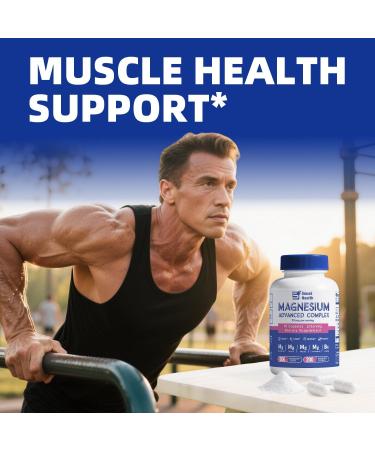 5 in 1 Magnesium Complex Capsule 976mg wtih Magnesium Glycinate Citrate Malate L-Threonate & Vitamin B6 High Absorption Magnesium Complex for Women & Men Third-Party Tested Vegan Non-GMO Unflavored 90 Count (Pack of 1) - Buy Online on GoSupps.com