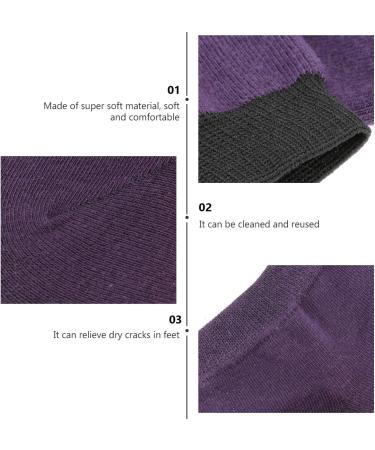 Milists 5 Pairs Moisturizing Gel Spa Socks for Cracked Heels - Heel Protection & Cushion | Slide-Resistant Foot Care - Buy Online on GoSupps.com