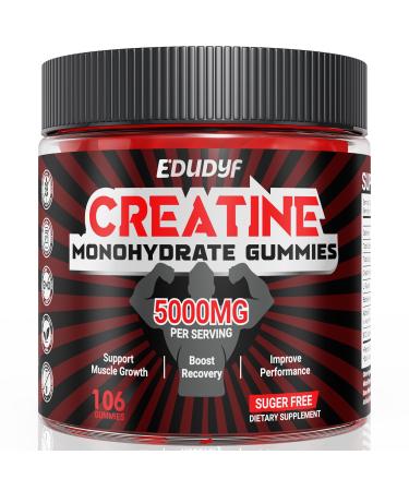 Creatine Monohydrate Gummies for Man and Woman Energy Support 106 Gummies