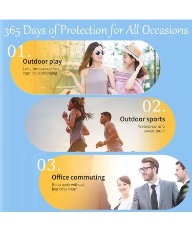 Water Resistant Sunscreen SPF 50+ Gentle Formula Moisturises Non-Greasy Sun Cream Advanced Sunscreen Providing Effective UVA + UVB Protection Daily UV Protection Lotion for Face Body Neck 60g - Buy Online on GoSupps.com