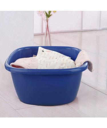 Saedy 18 Quart Deep Plastic Washing Basin Large Dish Basin Pan Square Dish Tub Blue - Buy Online on GoSupps.com