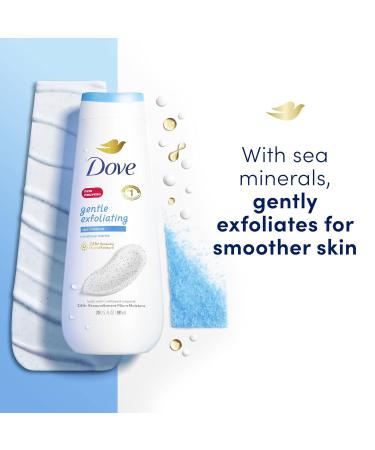 Dove Gentle Exfoliating Body Wash - Nourish & Revive Skin with Sea Minerals (325ml) - International Shipping Available - Buy Online on GoSupps.com