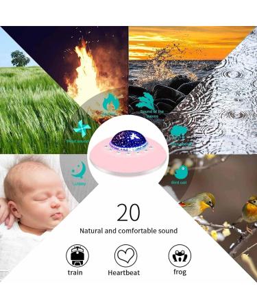 White Noise Machine with Night Light Mode Portable Sleep Sound Machine with 28 Soothing Timers Sound Therapy Suitable for Adults Baby Kids - Buy Online on GoSupps.com